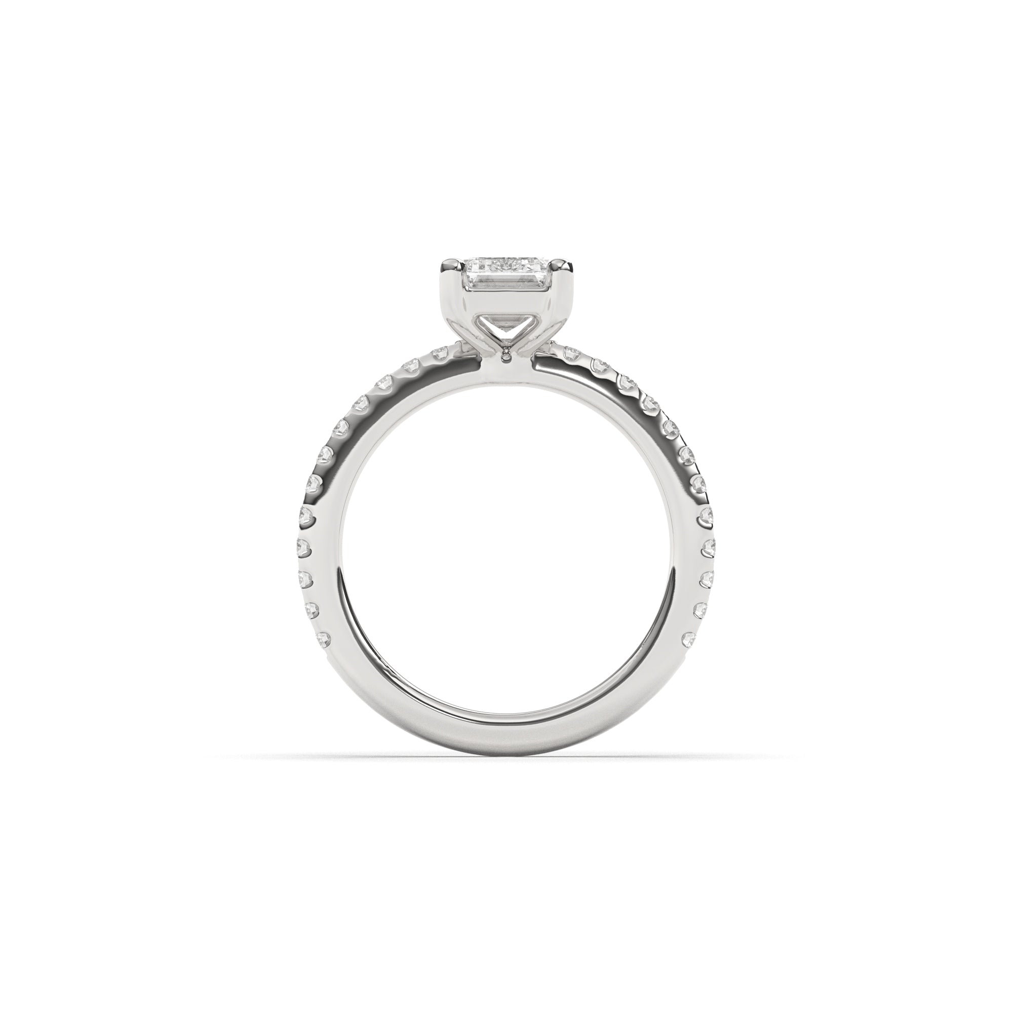 Emerald Petit Claire Pavé - 1,5 mm