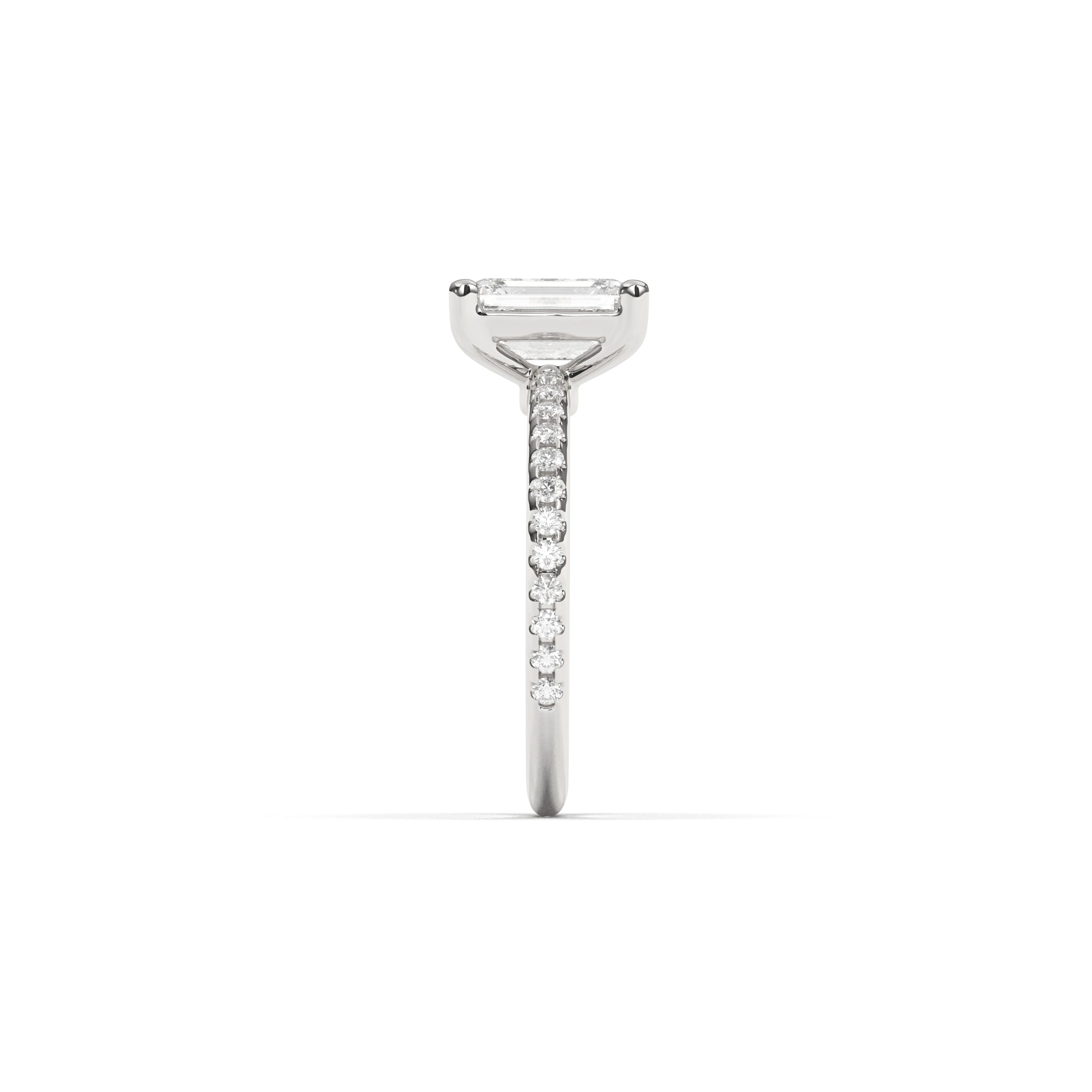 Emerald Petit Claire Pavé - 1,5 mm