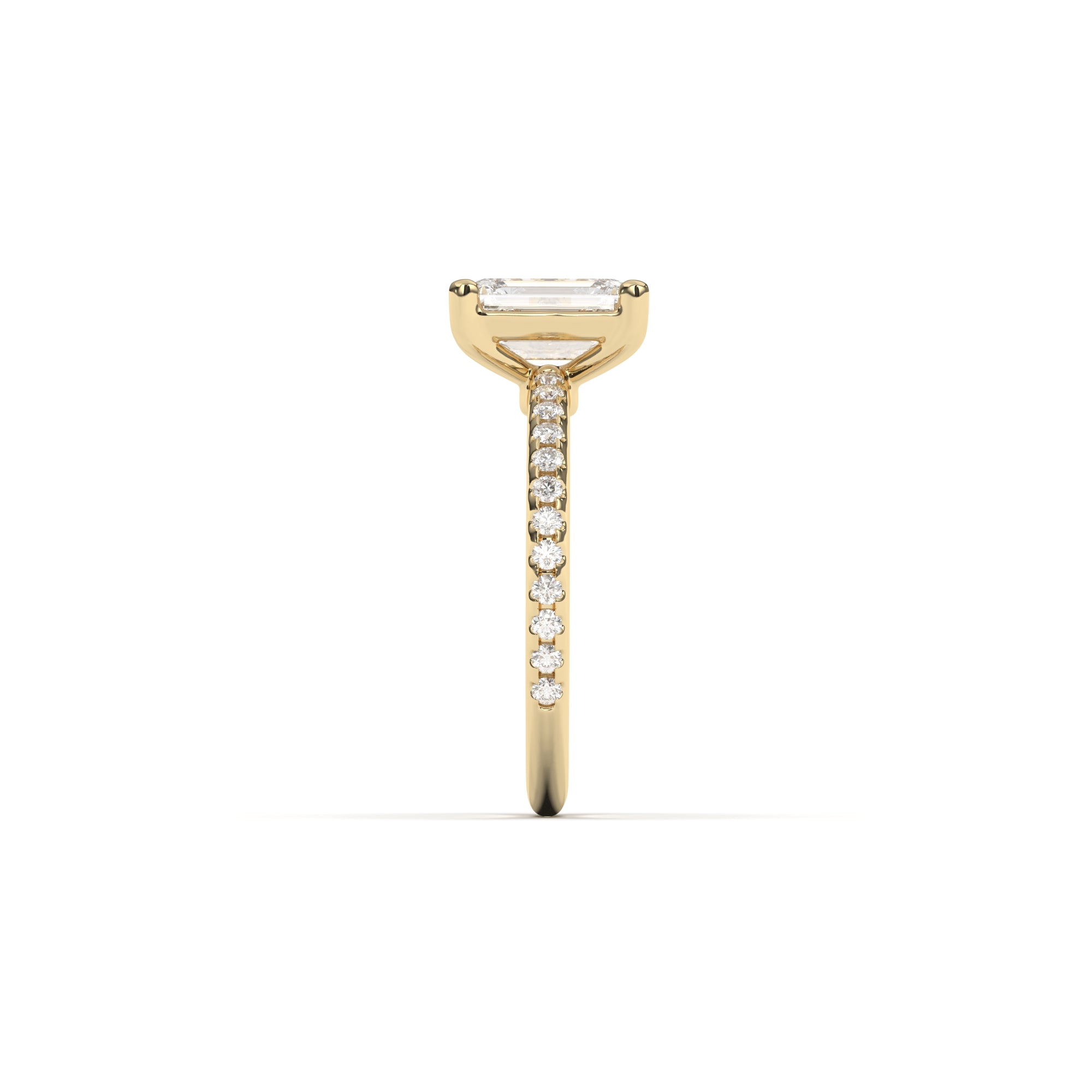 Emerald Petit Claire Pavé - 1,5 mm