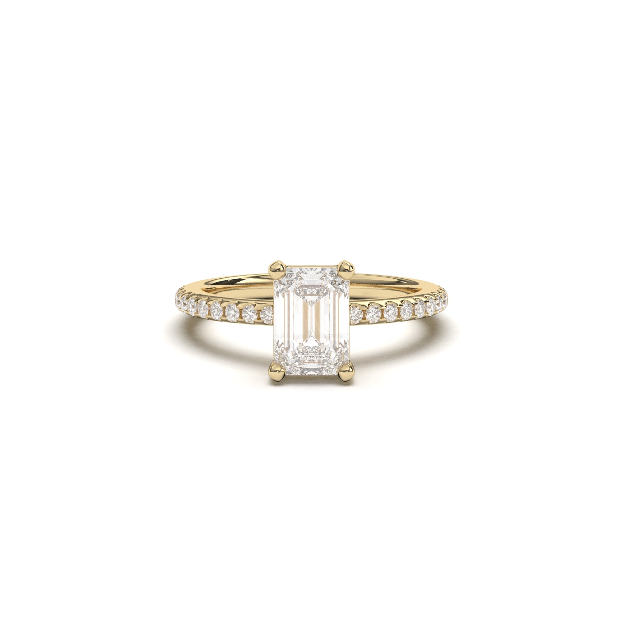 Emerald Petit Claire Pavé - 1,5 mm