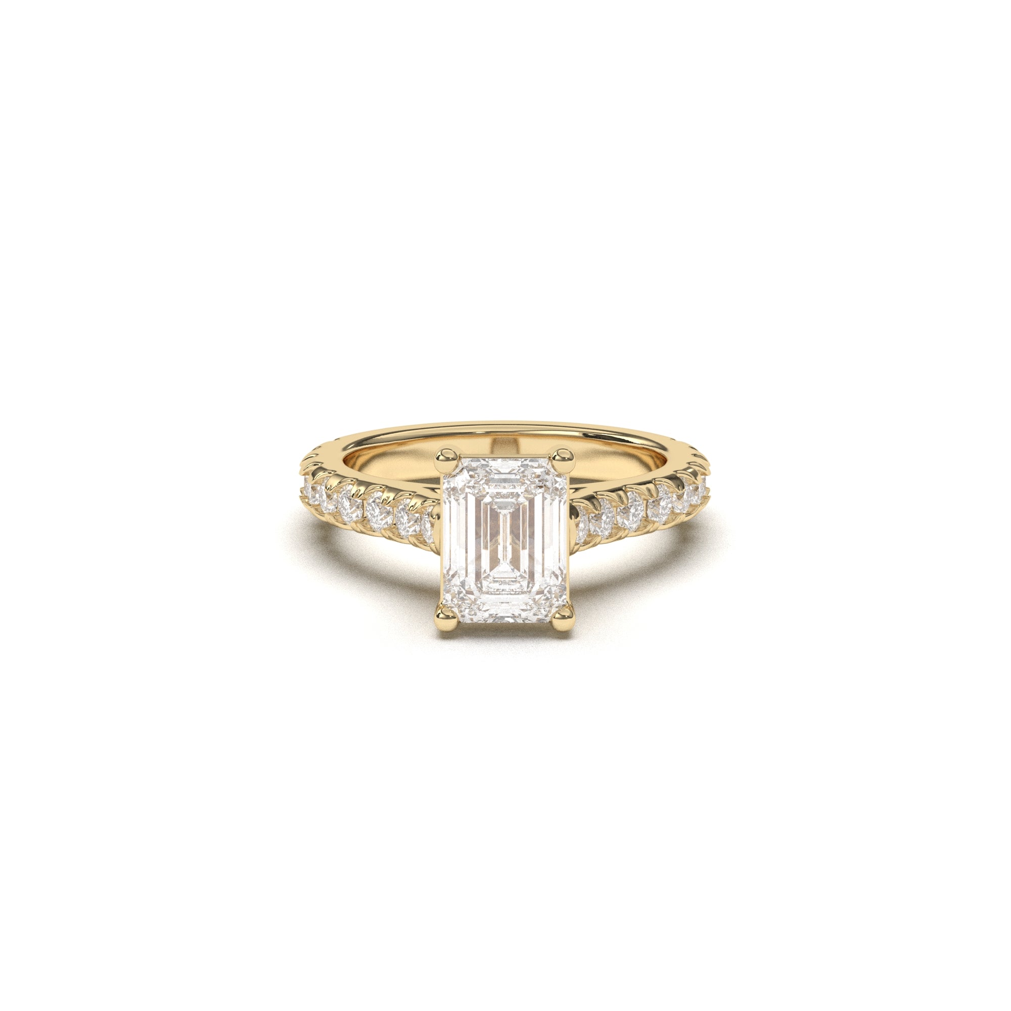 Emerald Grand Soline Pavè - 2,5 mm