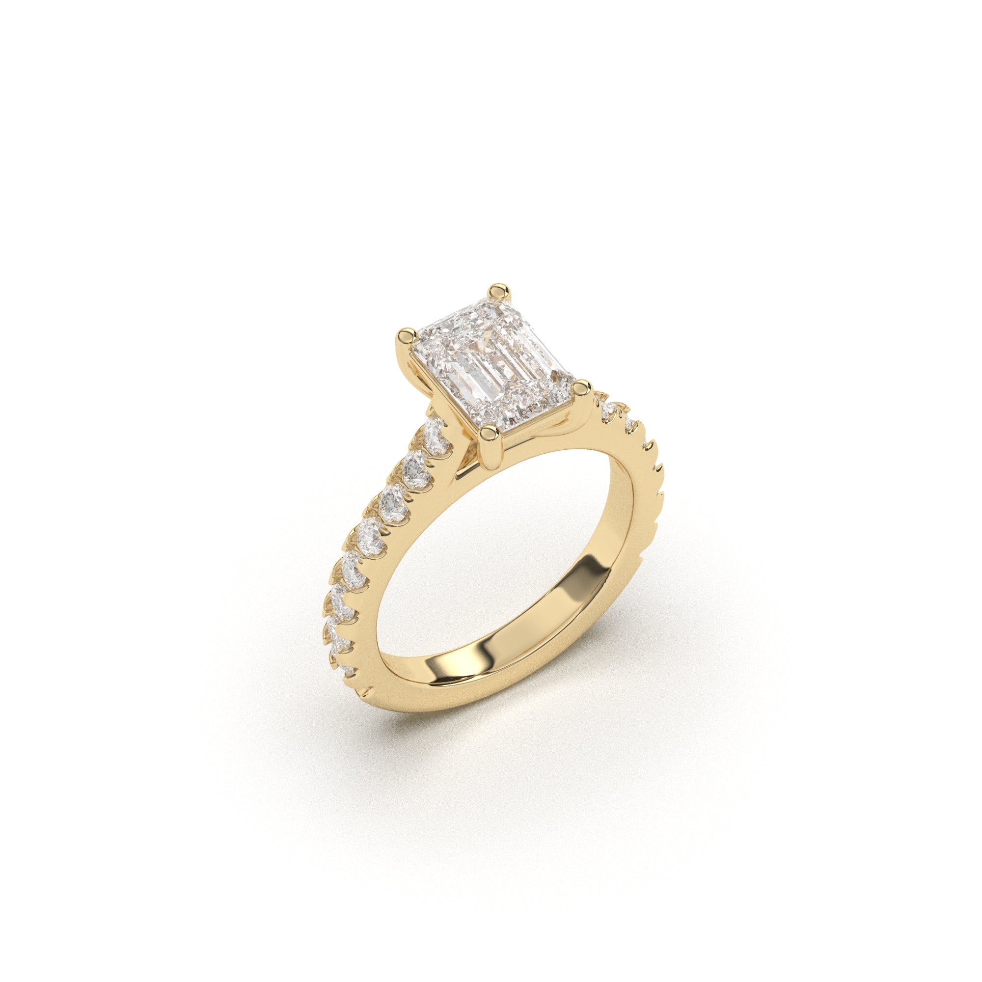 Emerald Grand Soline Pavè - 2,5 mm