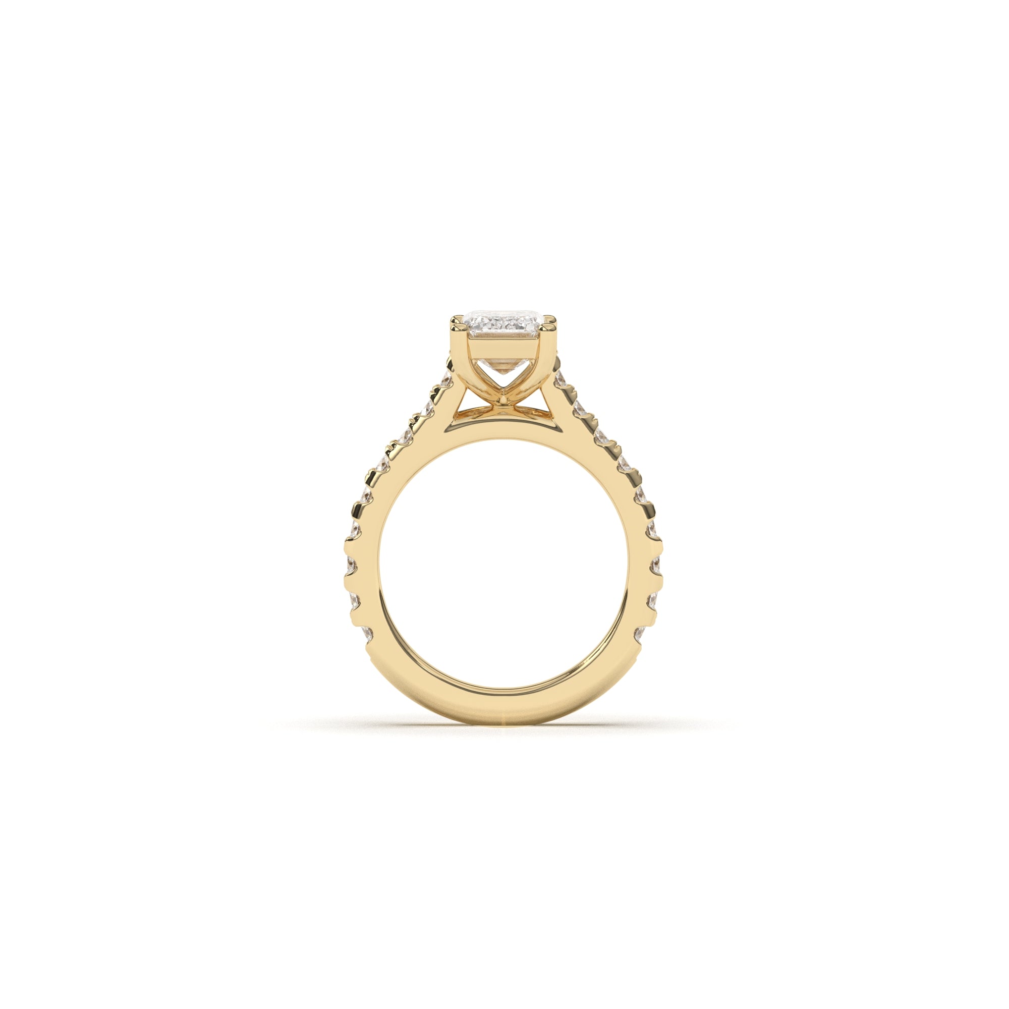 Emerald Grand Soline Pavè - 2,5 mm