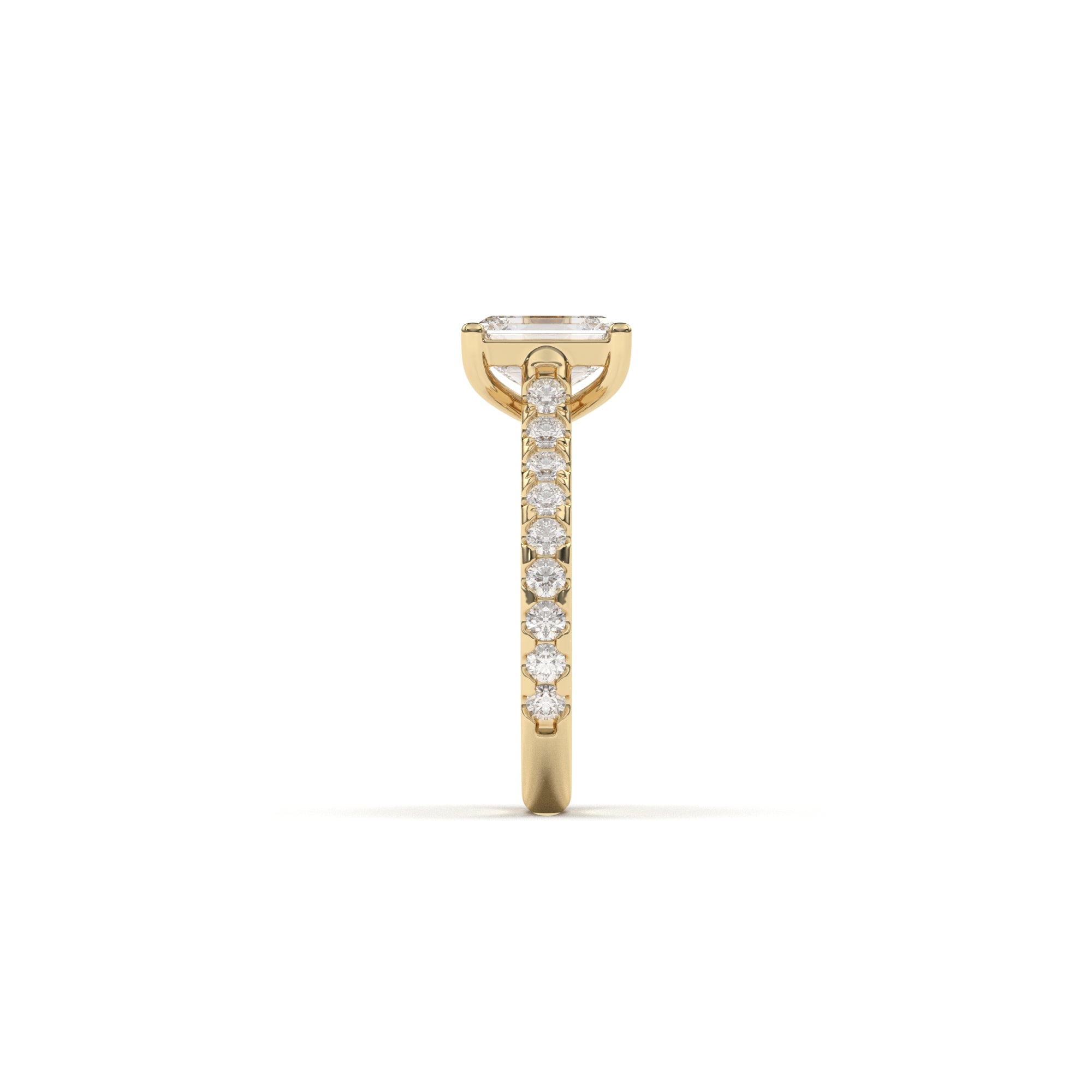 Emerald Grand Soline Pavè - 2,5 mm