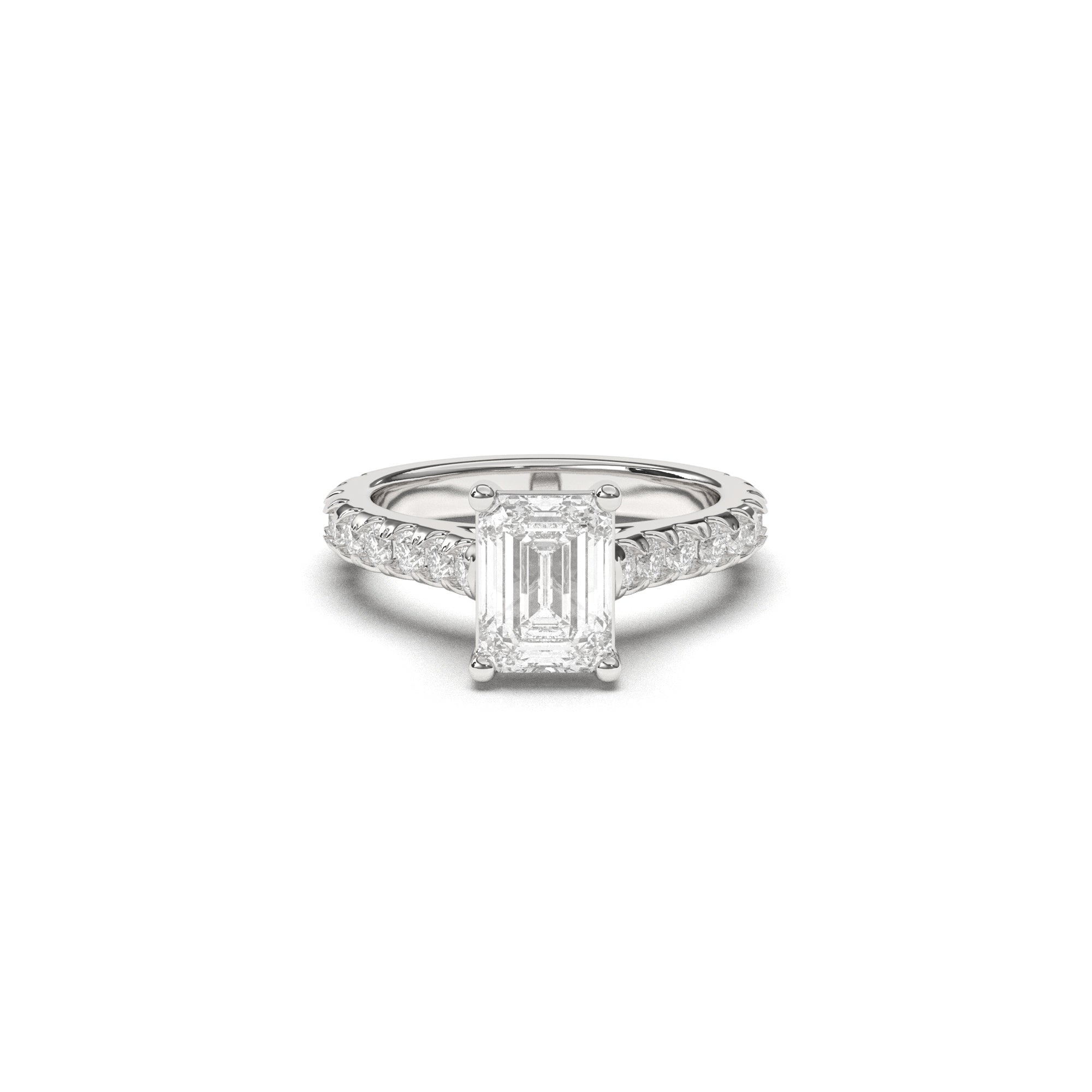 Emerald Grand Soline Pavè - 2,5 mm