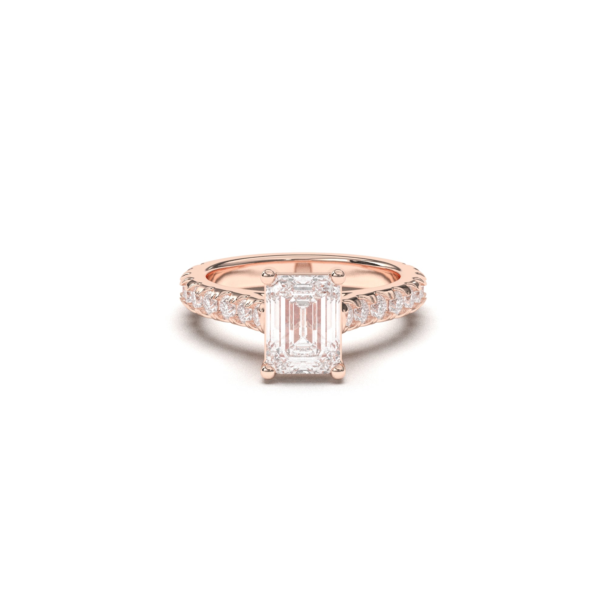 Emerald Grand Soline Pavè - 2,5 mm