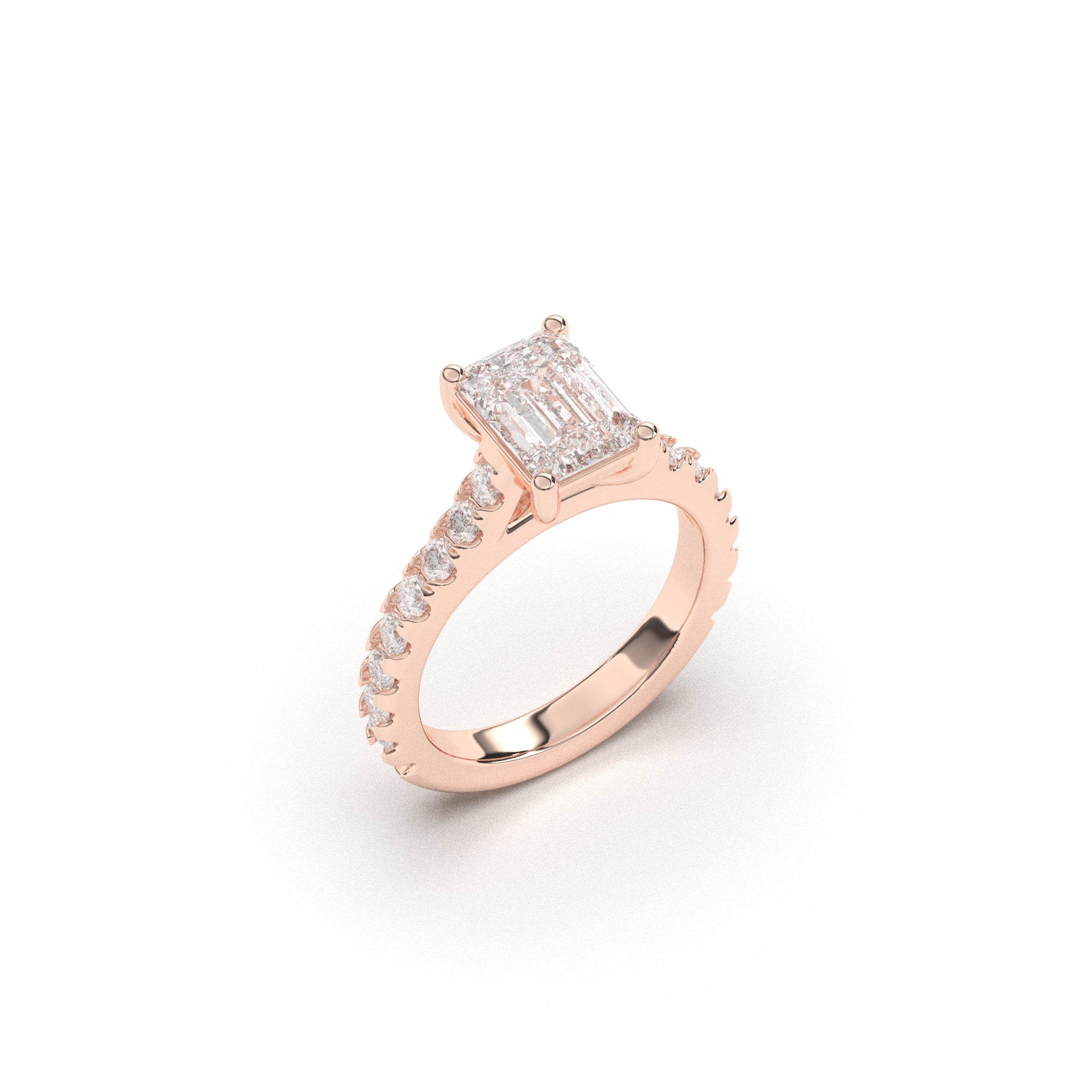 Emerald Grand Soline Pavè - 2,5 mm