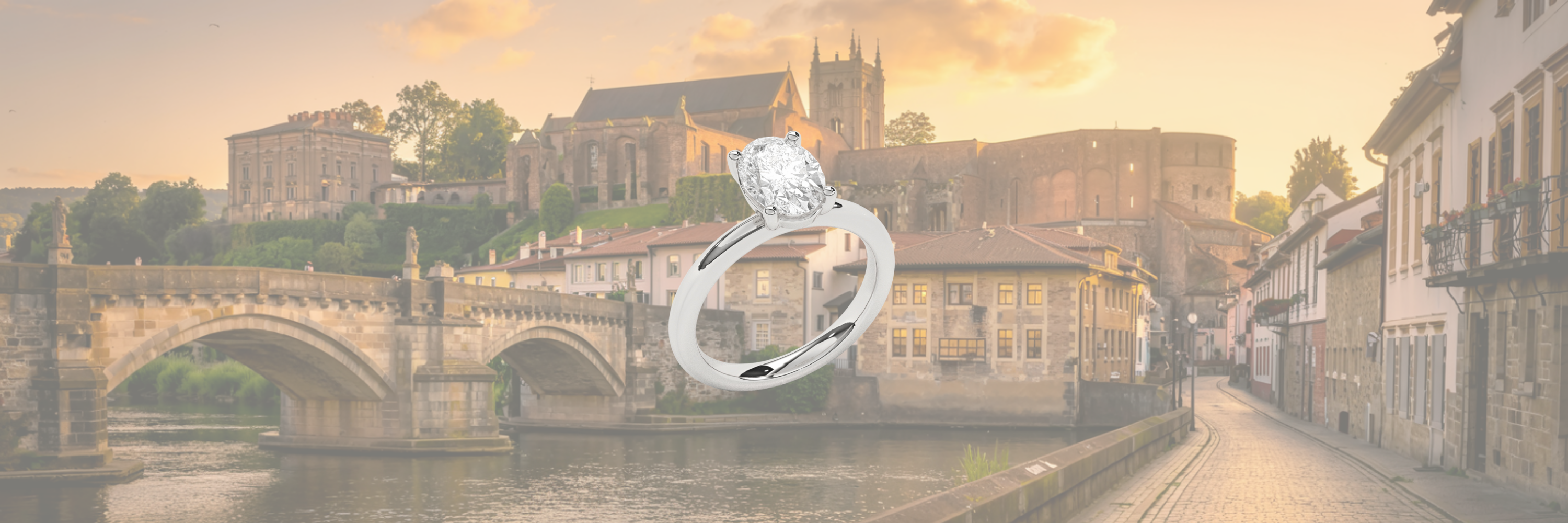 Verlobungsring Soline im Ovalschliff mit Labordiamant in Weißgold – Symbol für Liebe und zeitloses Design