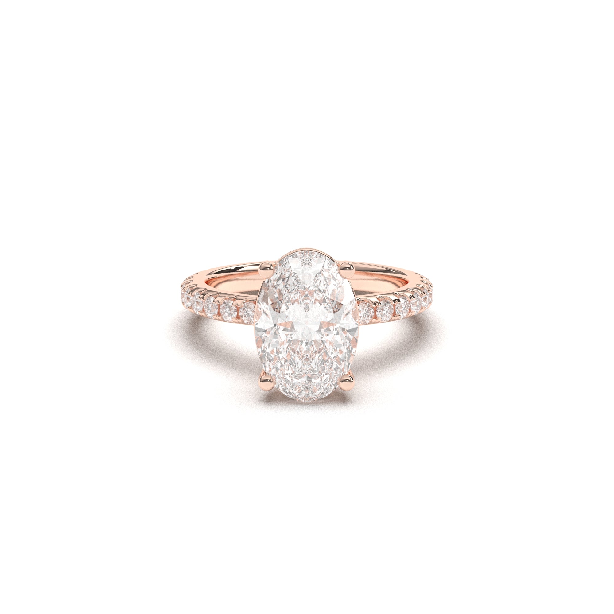 Oval Claire Pavé - 2.00 mm
