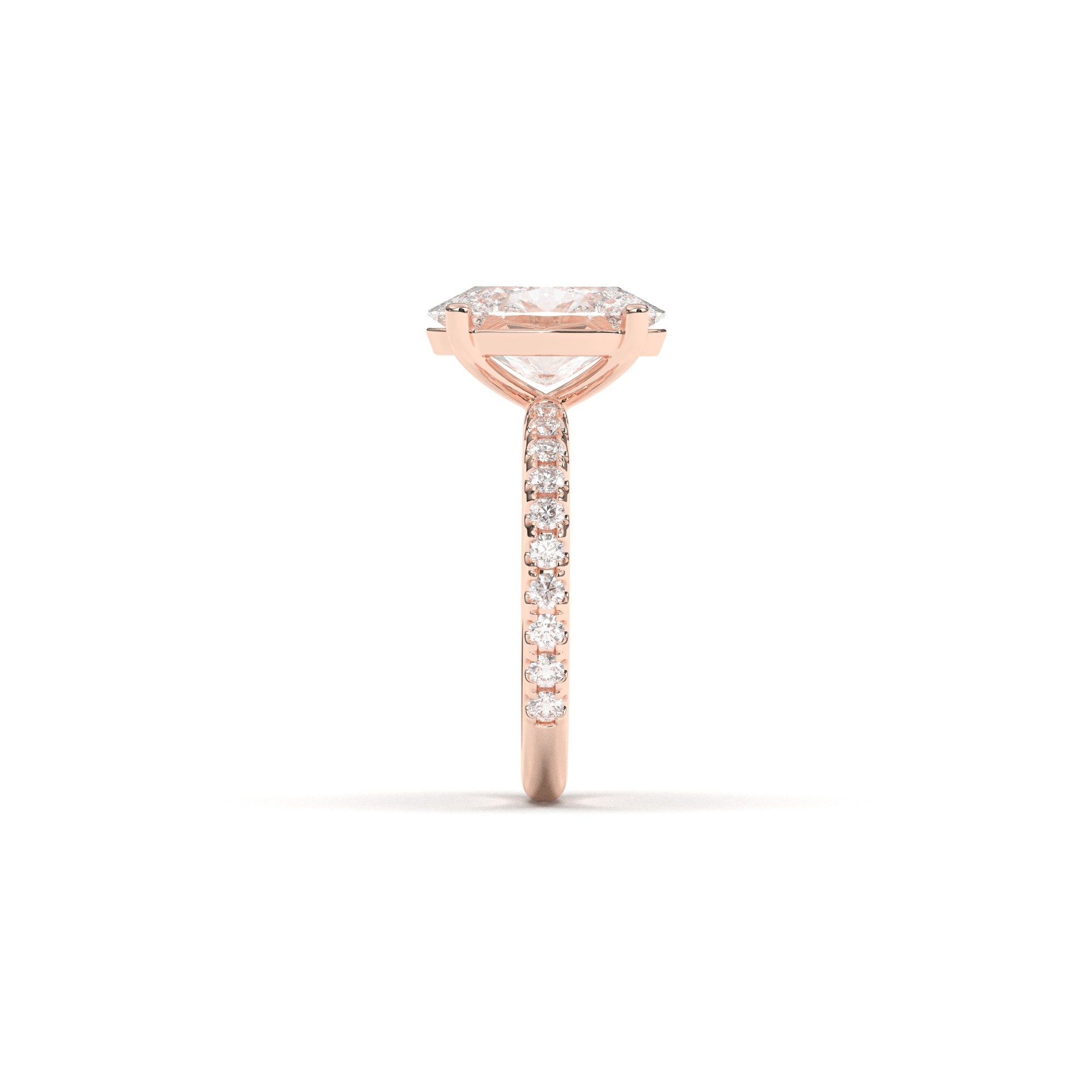 Oval Claire Pavé - 2.00 mm