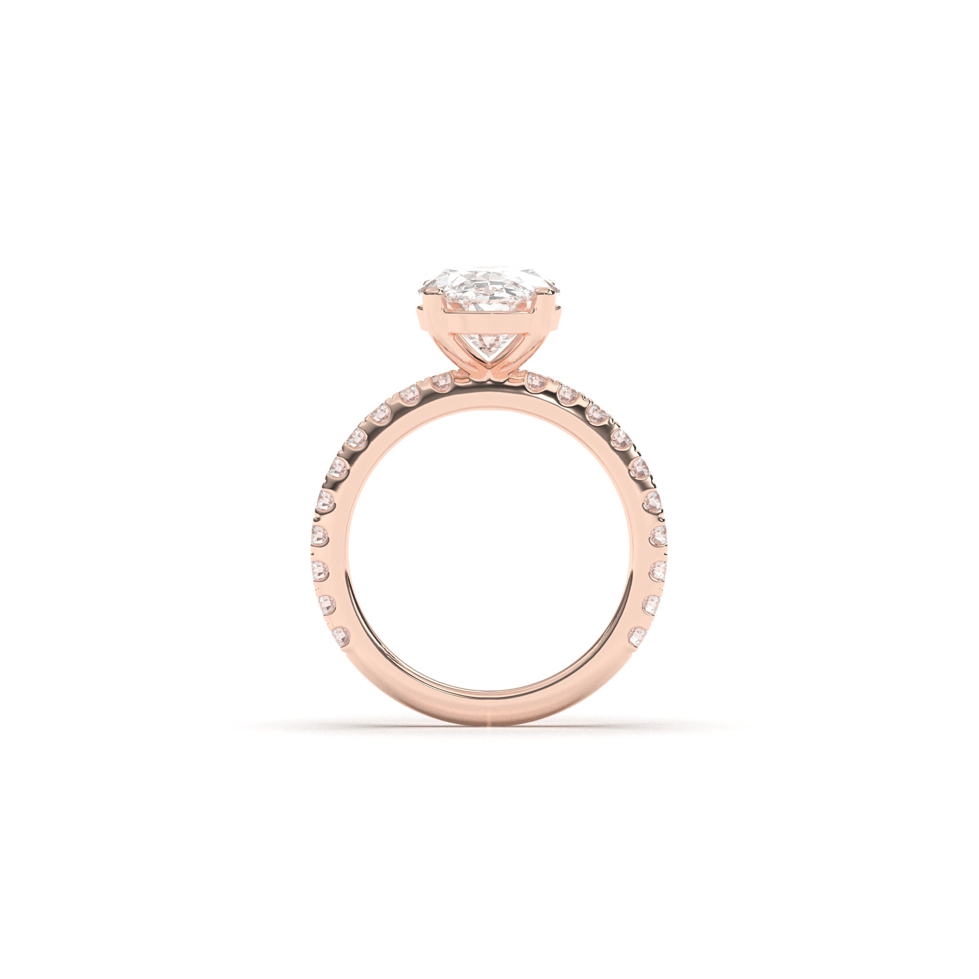 Oval Claire Pavé - 2.00 mm