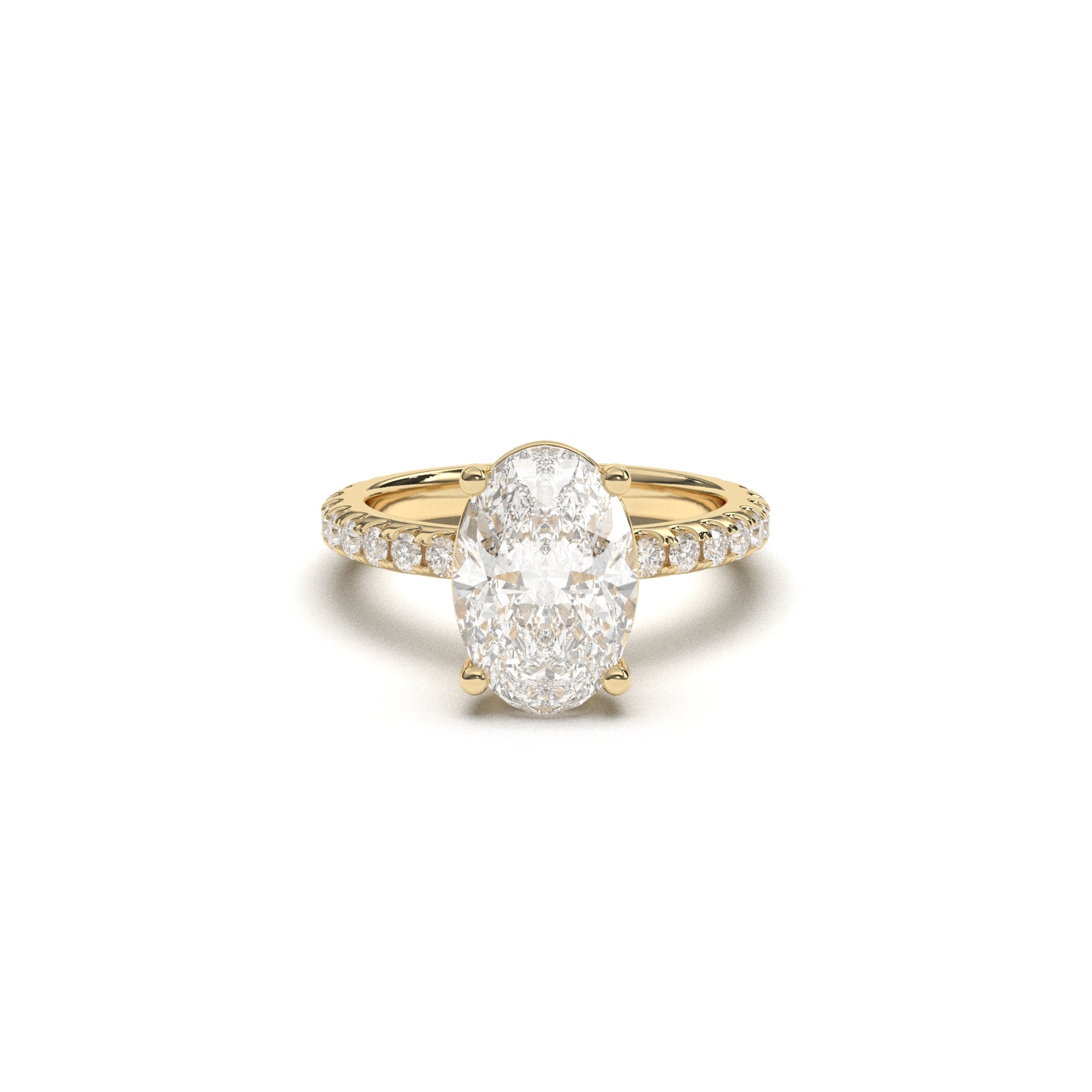 Oval Claire Pavé - 2.00 mm