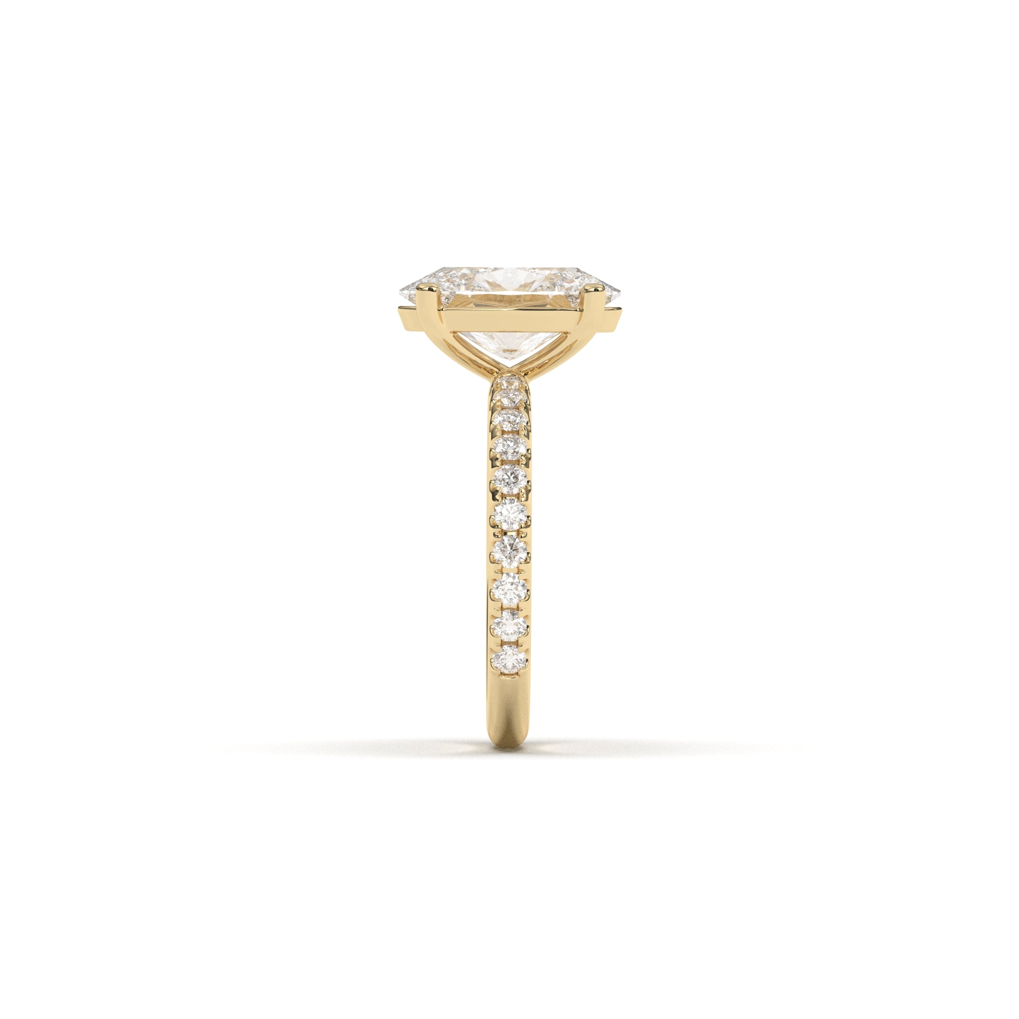 Oval Claire Pavé - 2.00 mm