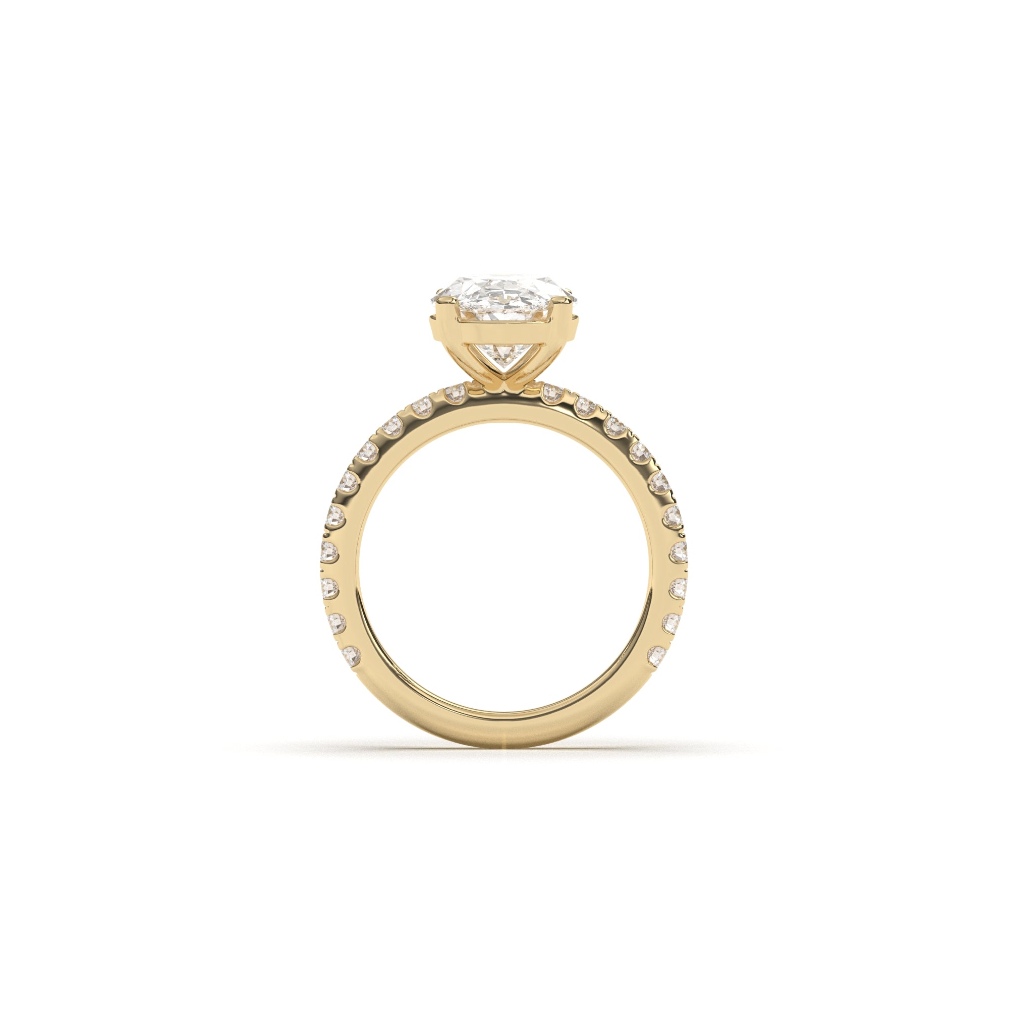 Oval Claire Pavé - 2.00 mm