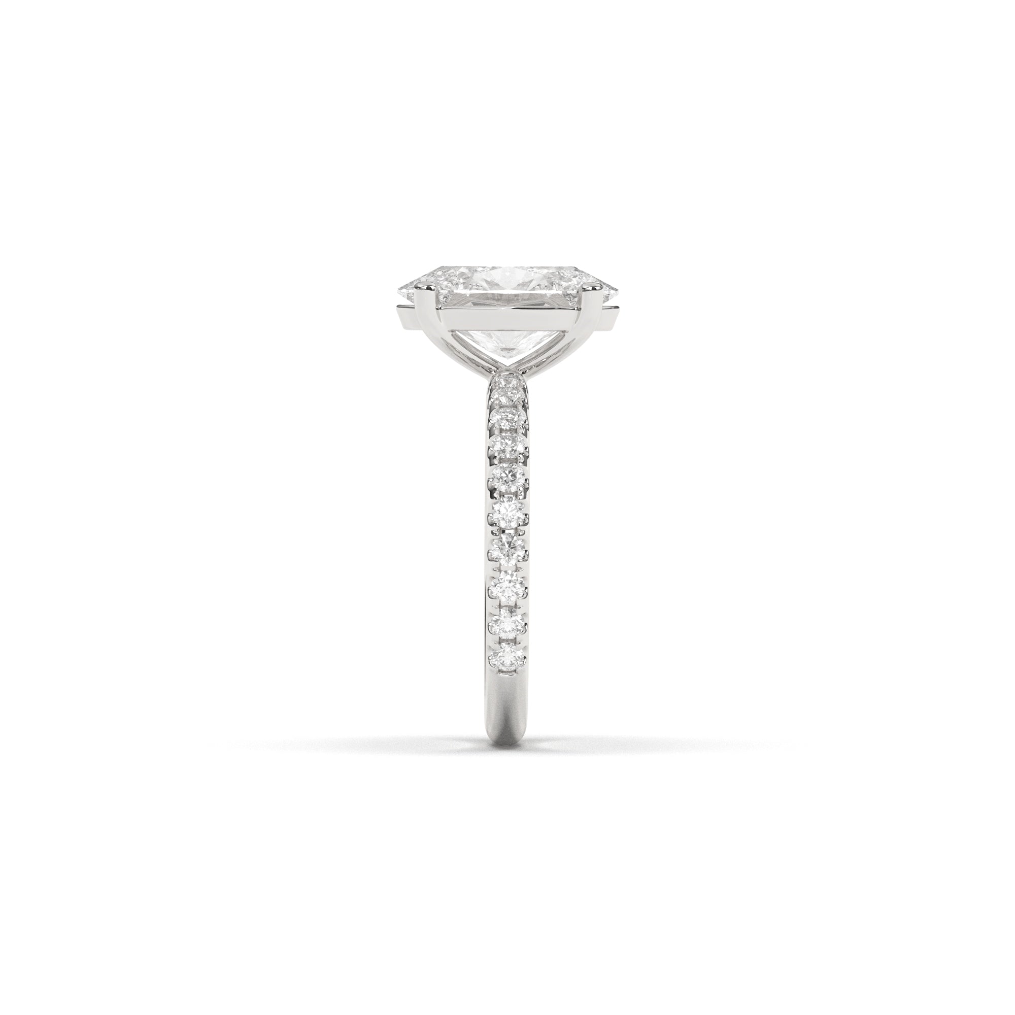 Oval Claire Pavé - 2.00 mm