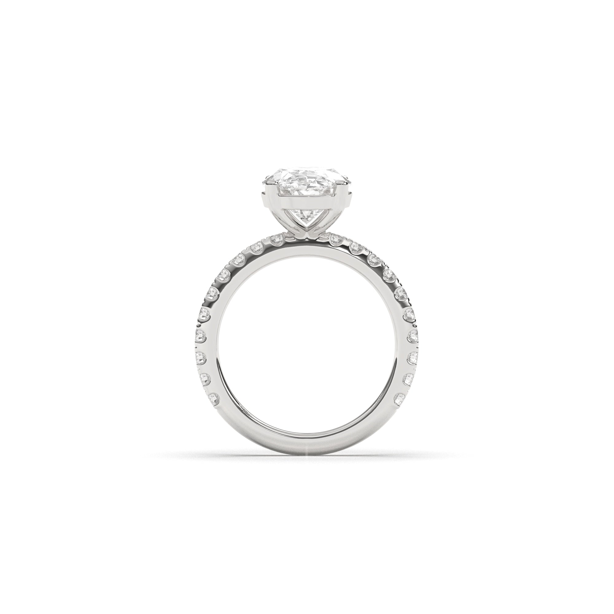 Oval Claire Pavé - 2.00 mm