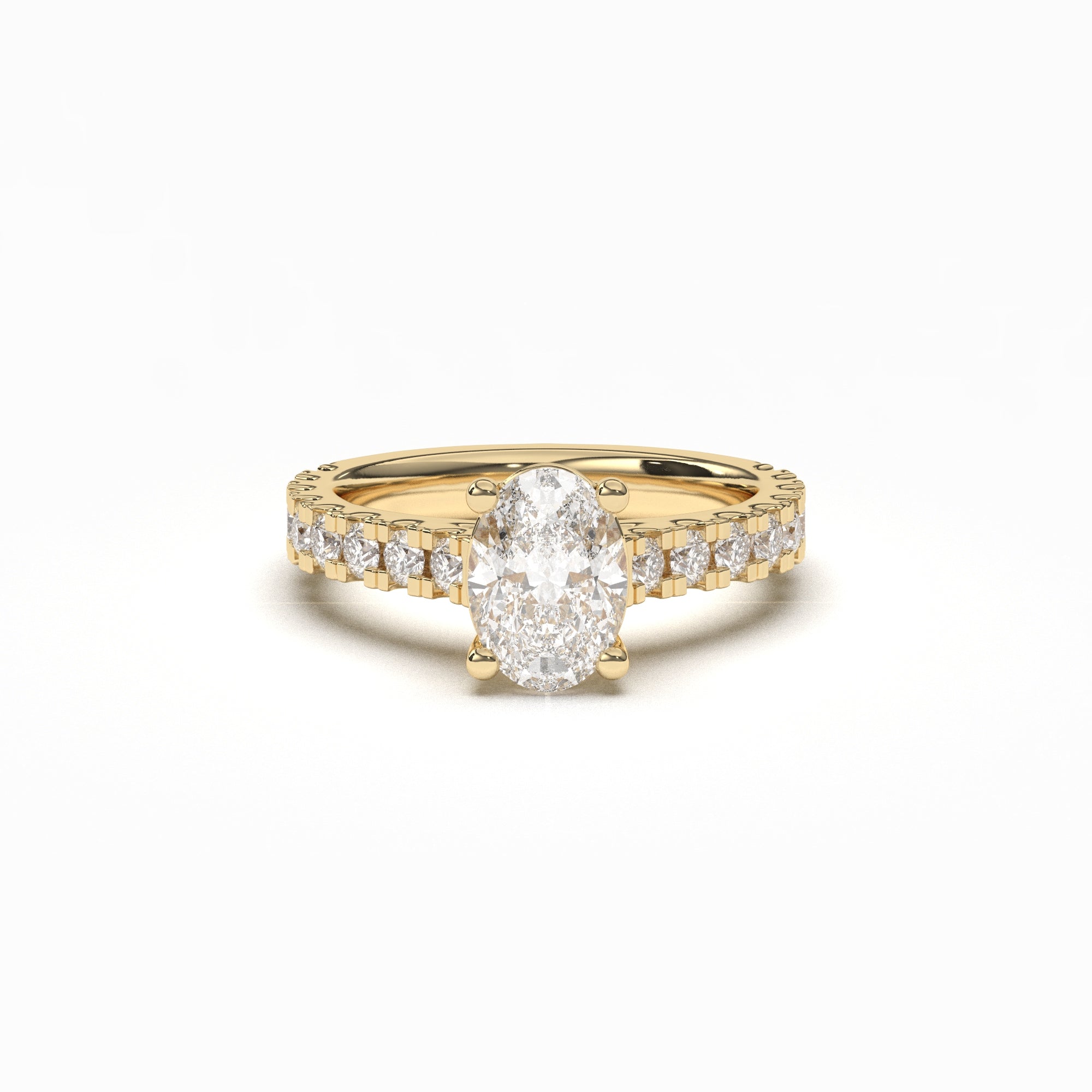 Oval Grand Soline Pavè - 2,5 mm