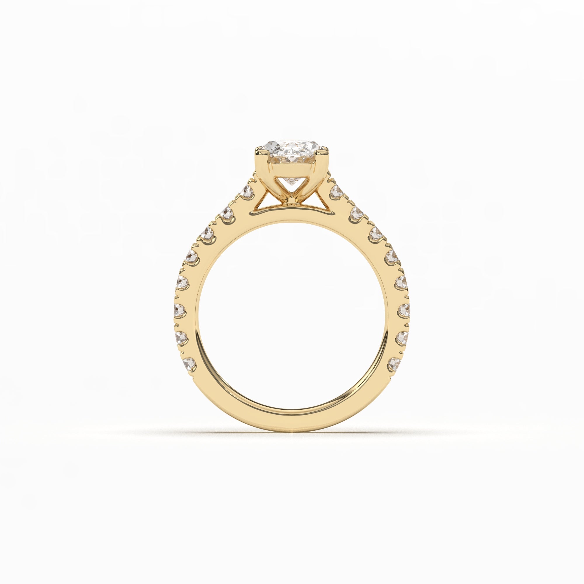 Oval Grand Soline Pavè - 2,5 mm