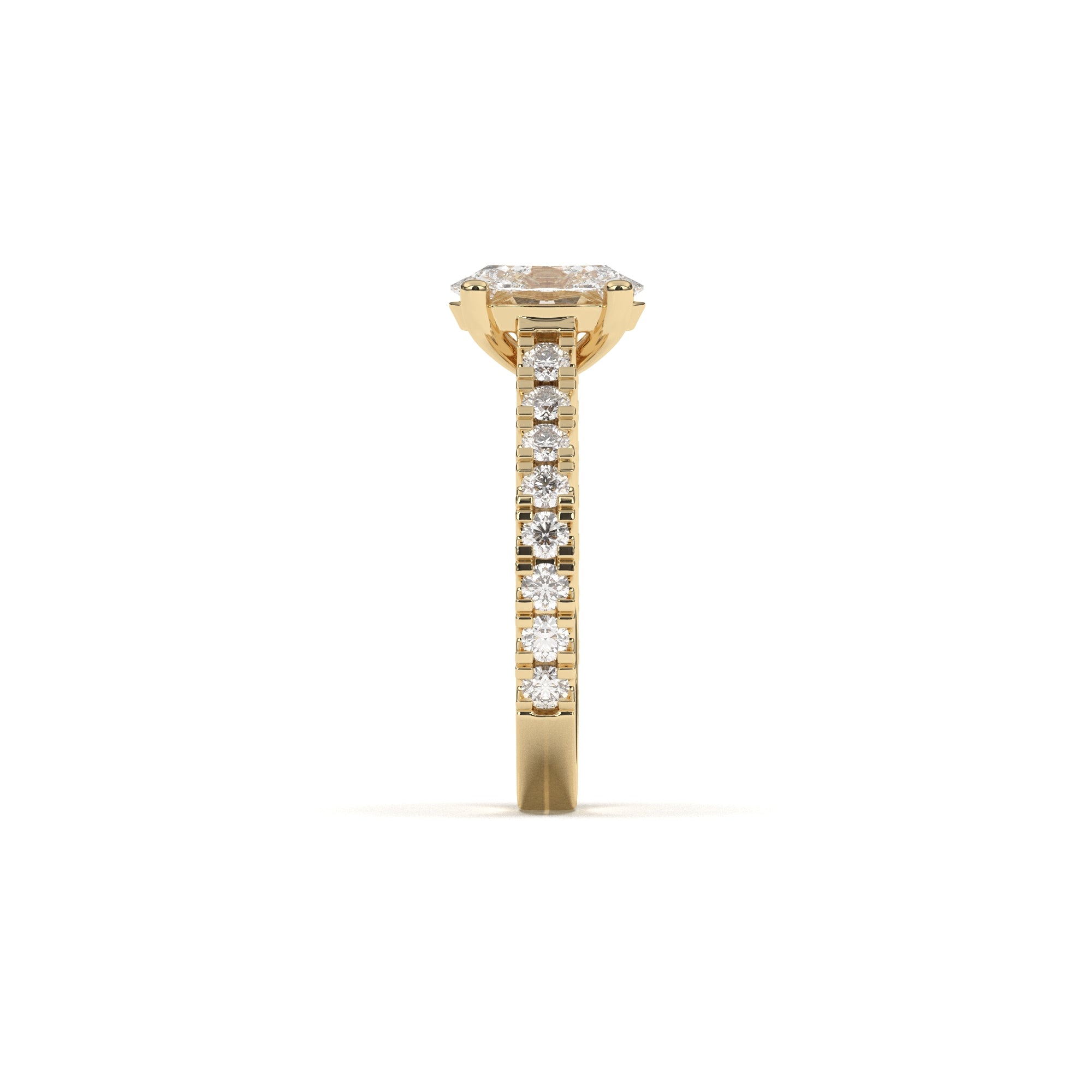 Oval Grand Soline Pavè - 2,5 mm