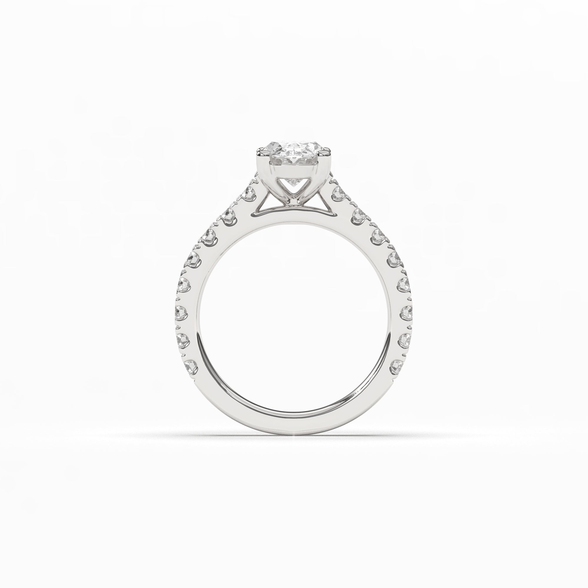 Oval Grand Soline Pavè - 2,5 mm