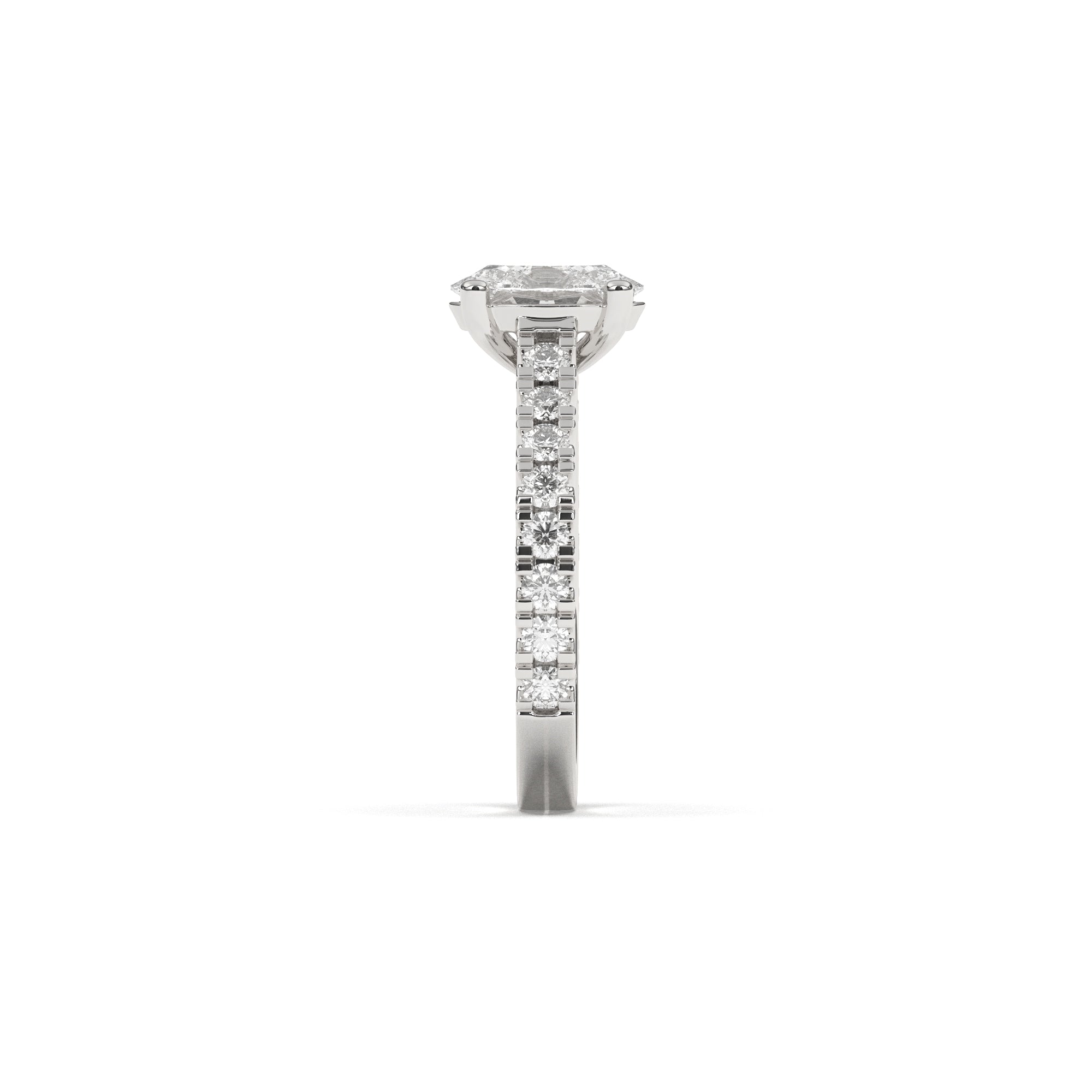 Oval Grand Soline Pavè - 2,5 mm