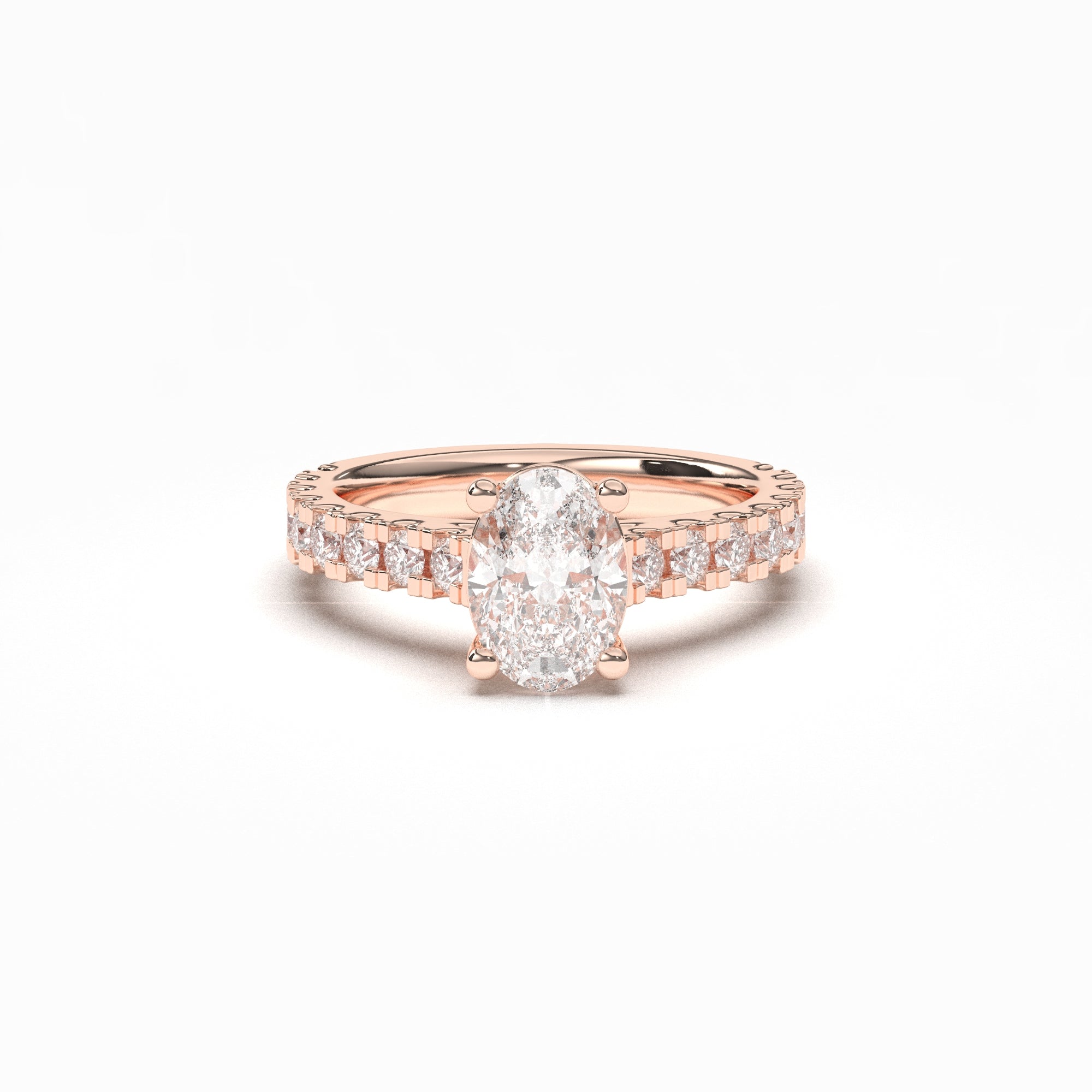 Oval Grand Soline Pavè - 2,5 mm