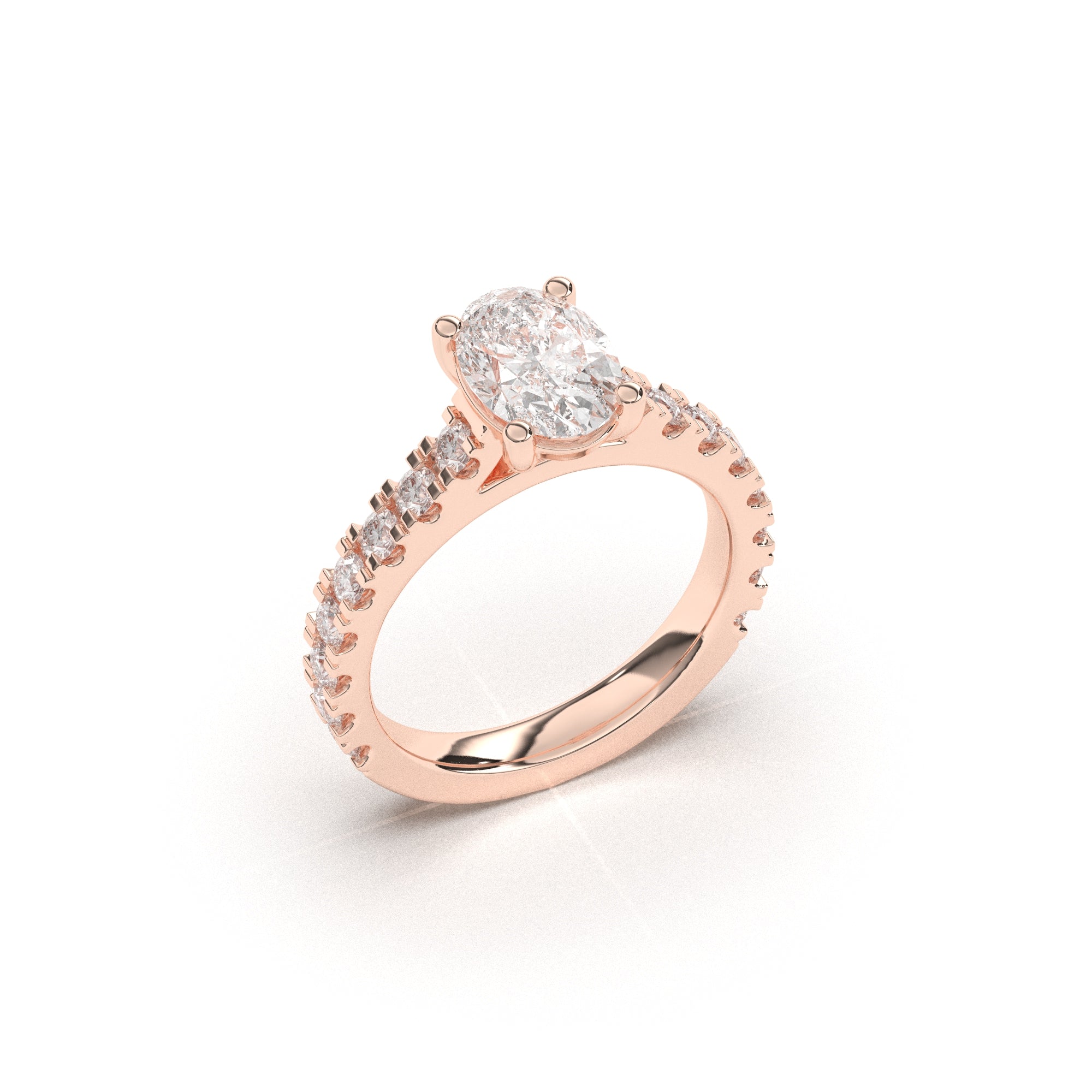 Oval Grand Soline Pavè - 2,5 mm