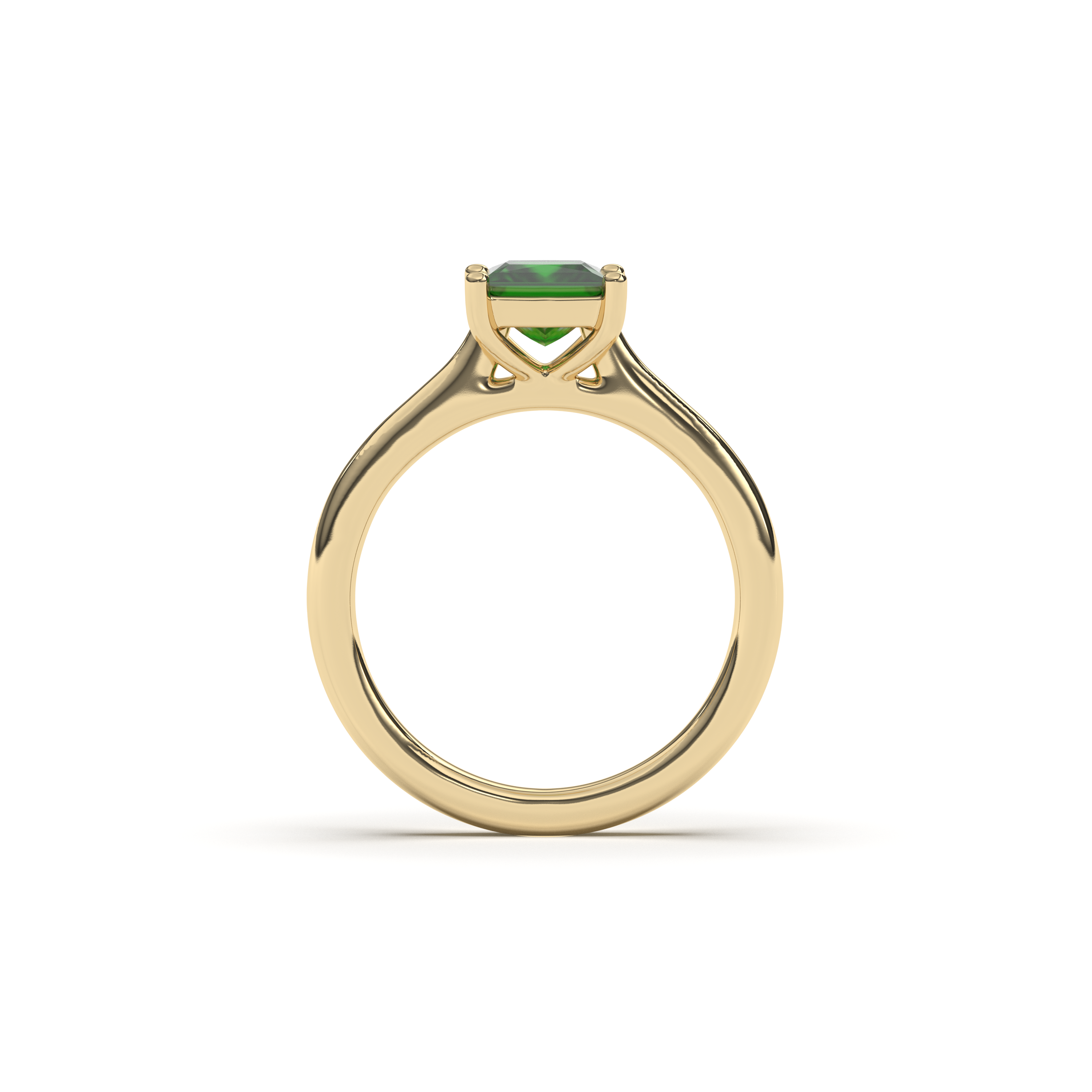 Princess Soline – 1 ct Fancy Green in Gelbgold
