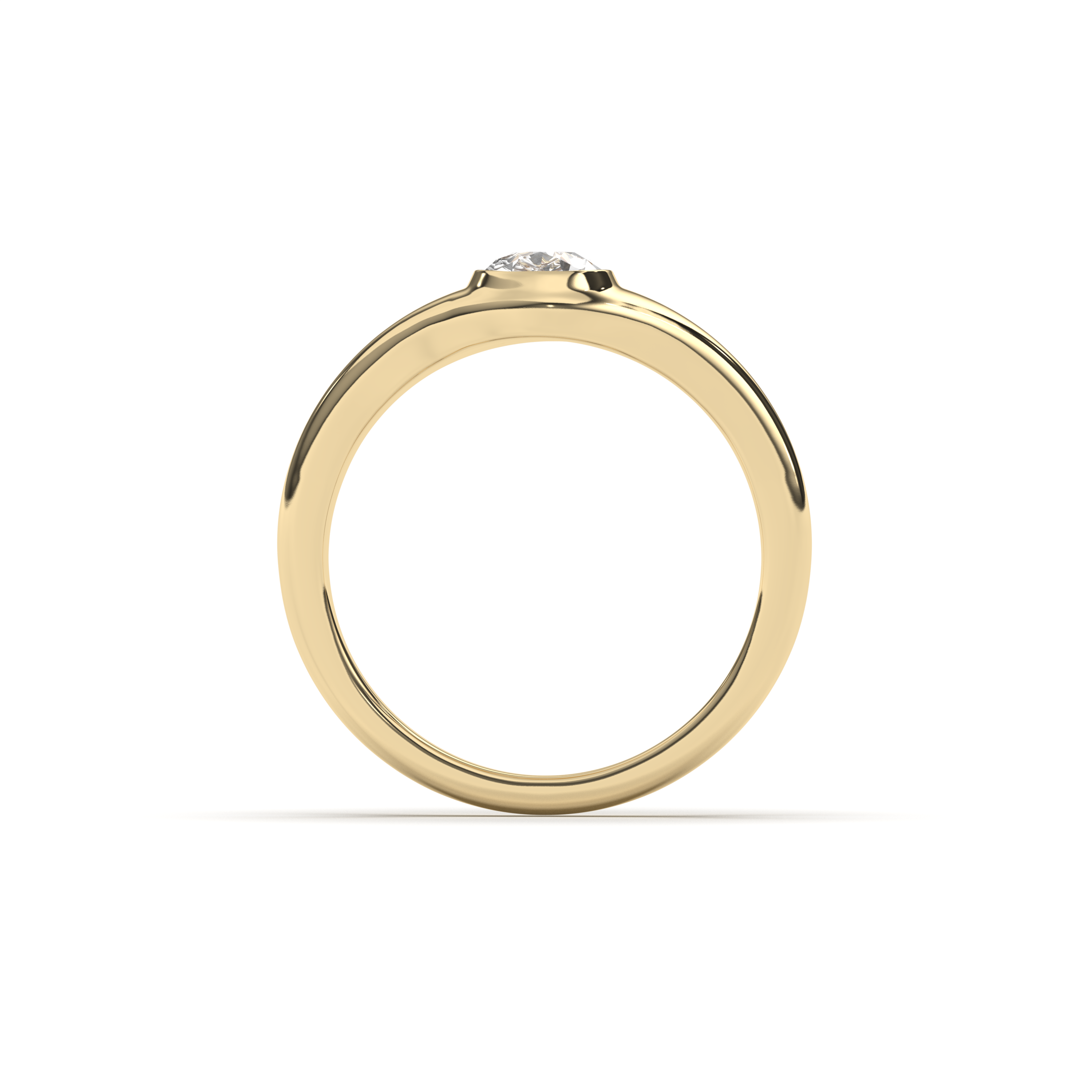 Pear Signet – 0,75 ct Gelbgold