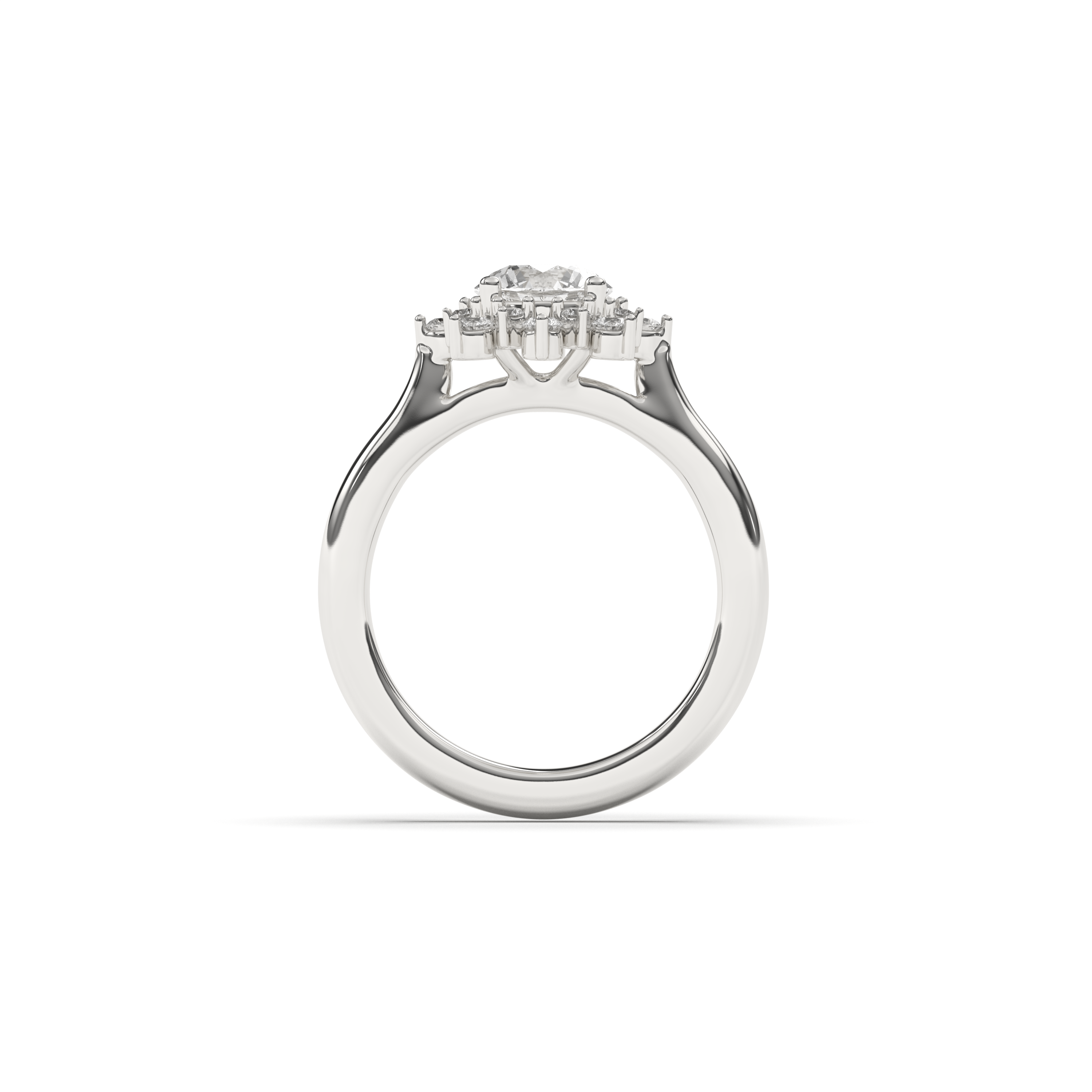 Brilliant Halo - 1 ct Weißgold